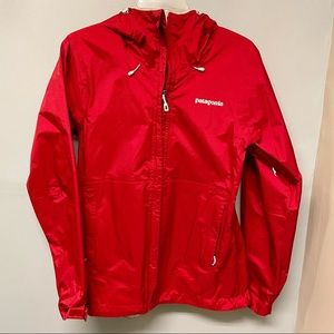 Patagonia Red H2NO Rain Jacket with Hood Size M